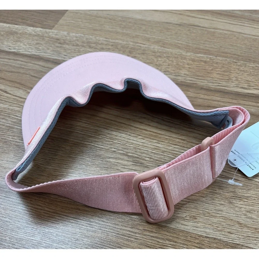 Athleta Ribbed Visor‎ Hat, Peach, Women's One Size, NEW